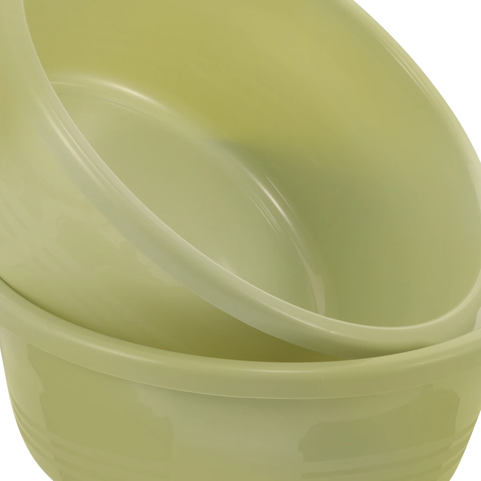 

2pcs Plastic Wash For Bathroom Home Foot Basin Household Simple Basin Medium Size Green Durable Anti-Slip Multi-Functional
