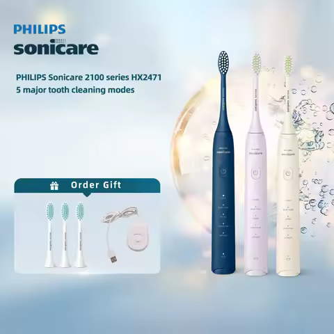 PHILIPS HX2471 Sonicare Electric Toothbrush USB Charging Adult Sonic Wave 4 Clean Modes Toothbrush Deep Clean Teeth Whiten Brush