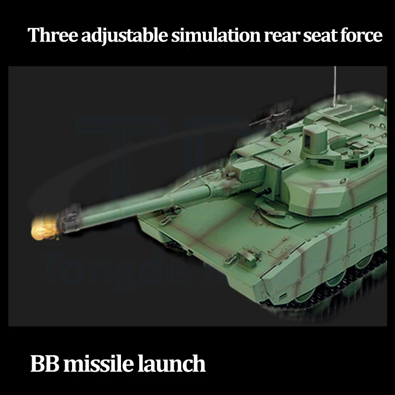 Tongde RC Tank 1/16 H2408 Leclerc Battle Tank RTR System podczerwieni BB Strzelanie 320 stopni 2.4GHZ Zdalnie sterowane zabawki Model