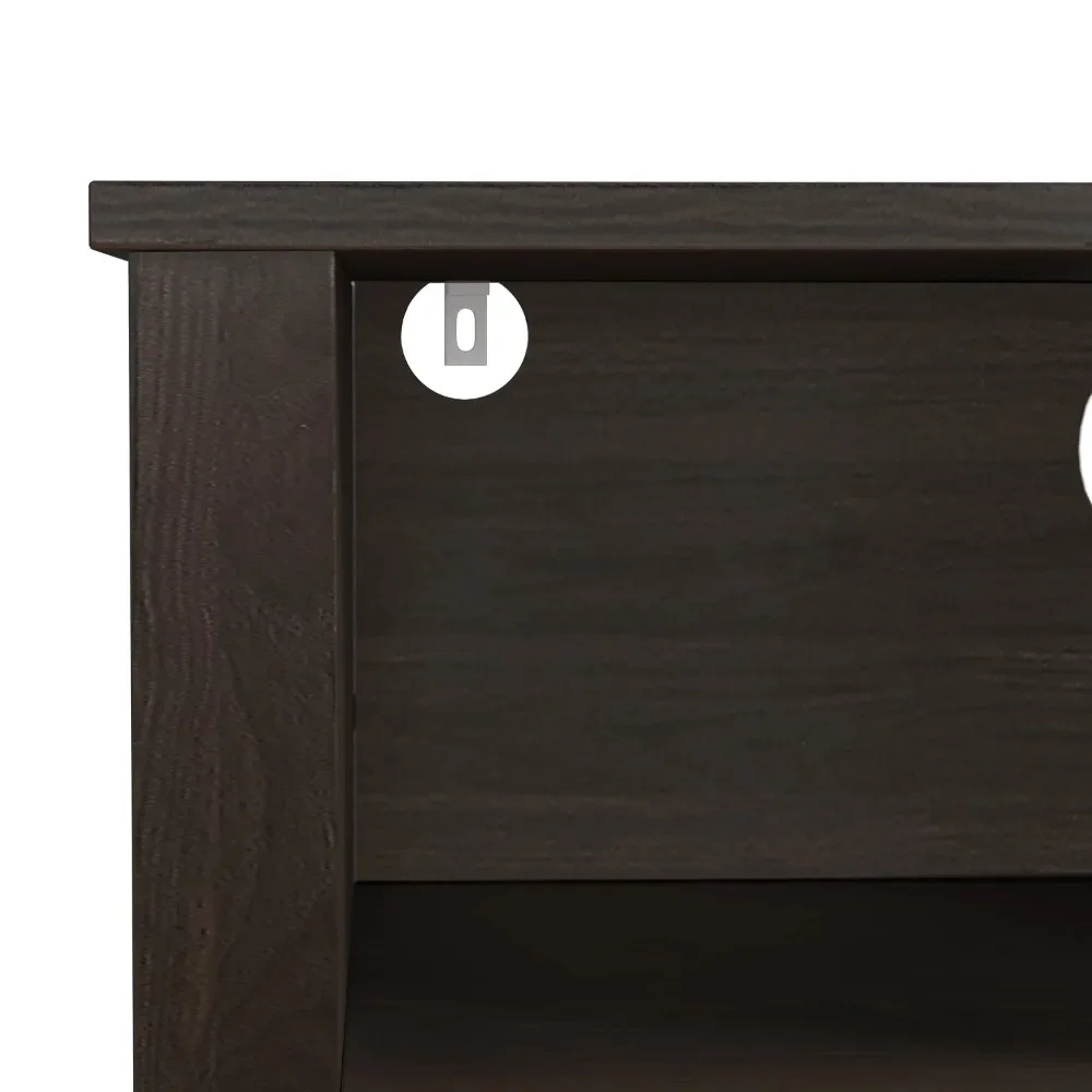 خزانة ملابس كوبي ذات 3 أدراج مع رف، إسبرسو، من هيلزديل ليفينج إسنشيالز