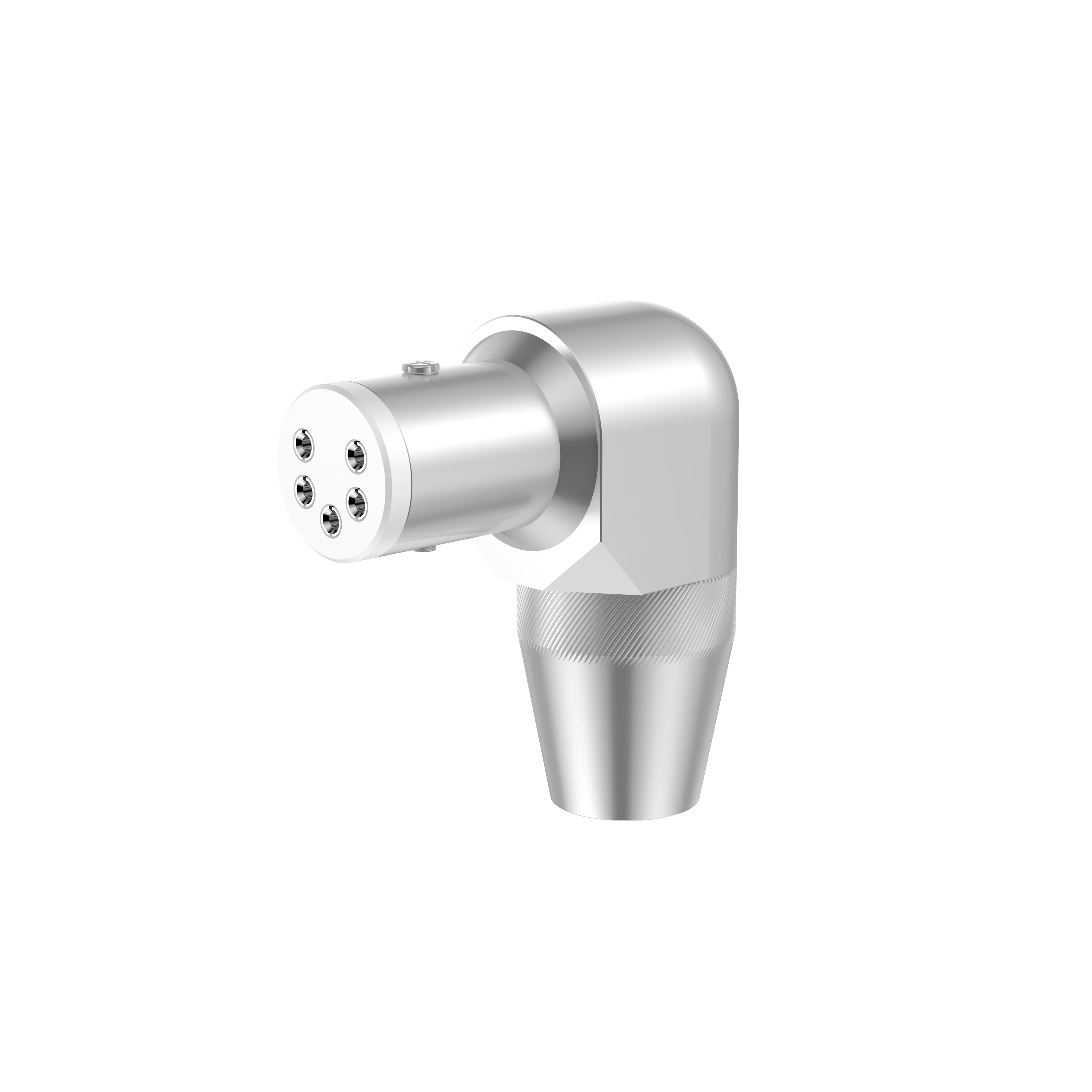 Viborg LP106R 5-Pin Turntable Female DIN Plug Rhodium Plated Right Angled Tonearm Connector for Vinyl
