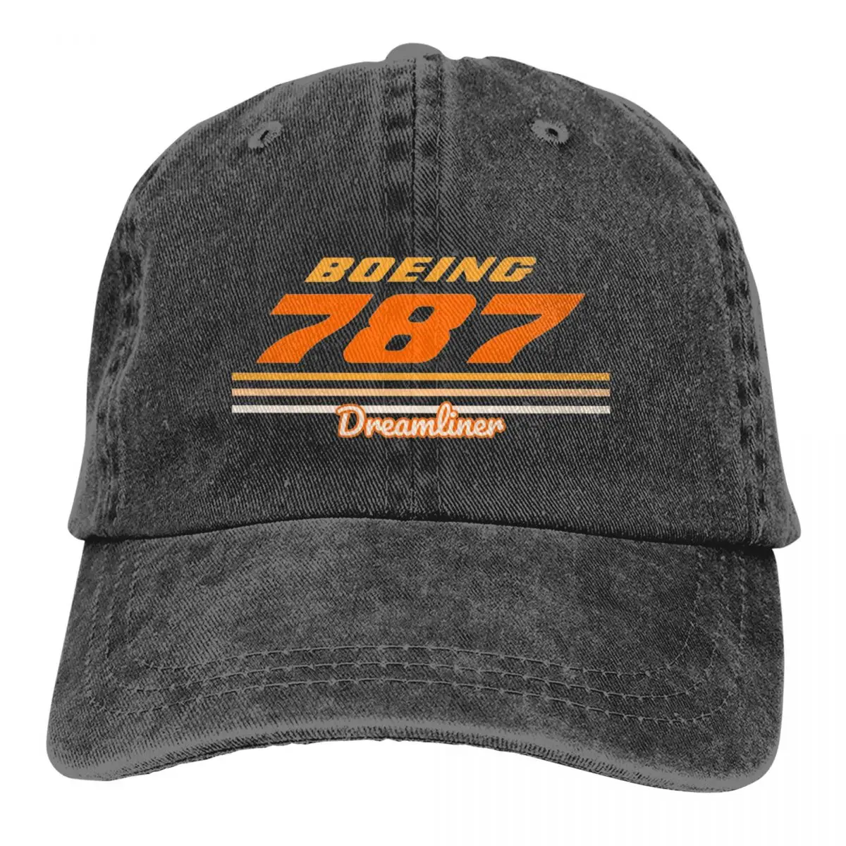 Baseball Cap Boeing 787 Dreamliner Merch Men Women Vintage Distressed Denim Snapback Cap Adjustable Fit