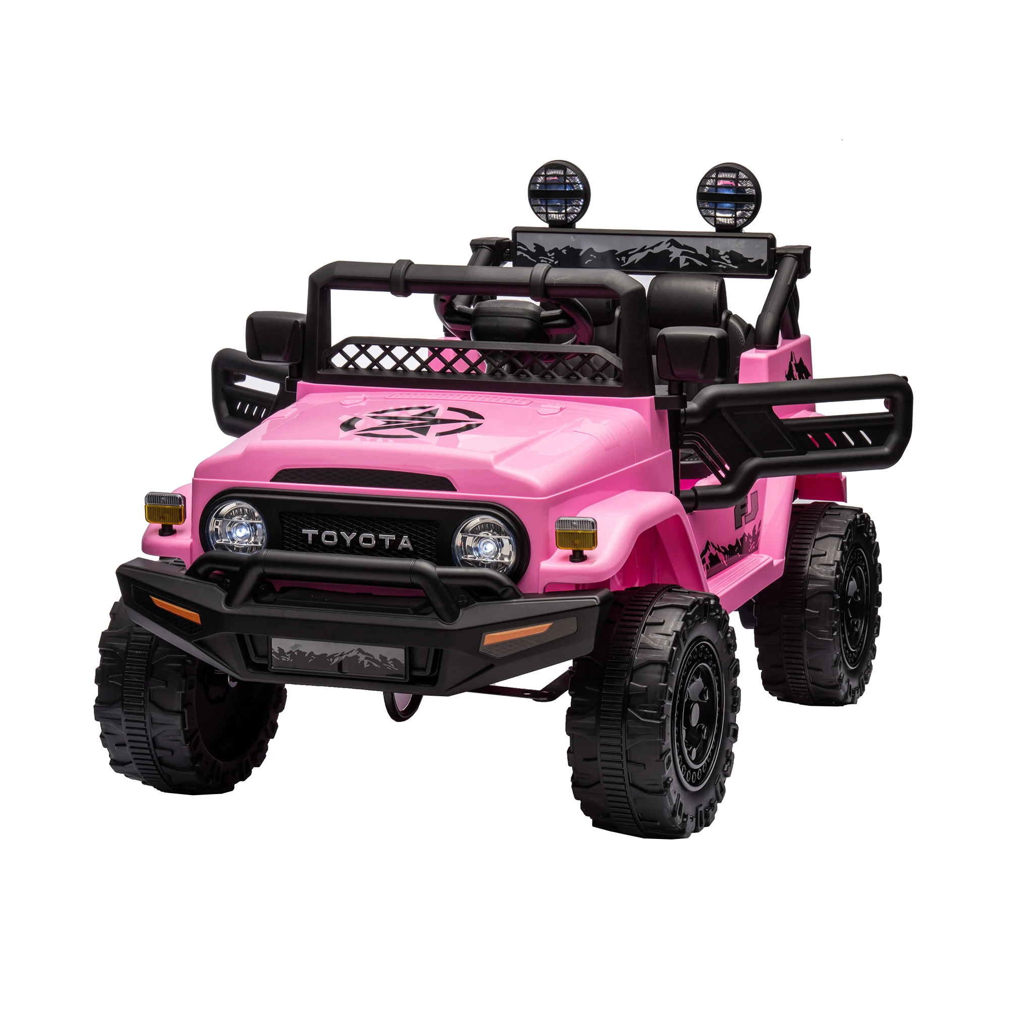 Licensed TOYOTA FJ Cruiser,12V Kids ride on car 2.4G W/Parents Remote Control,electric car for kids,Three speed adjustable,Power