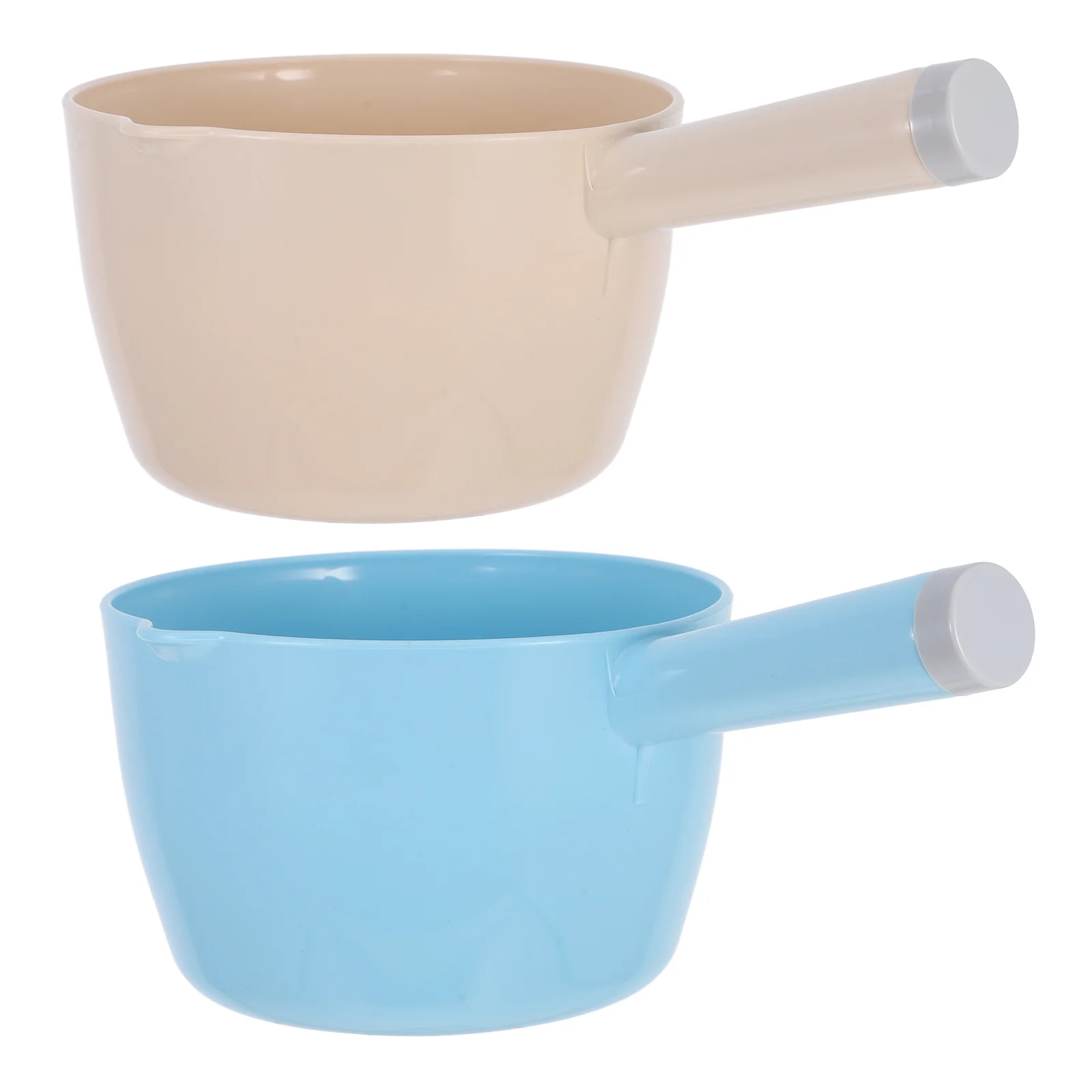 

2 Pcs Water Scoop Small Dipper Ladle Bucket Laundry Kitchen Cooking Wash PP Large Capacity Gardening Household