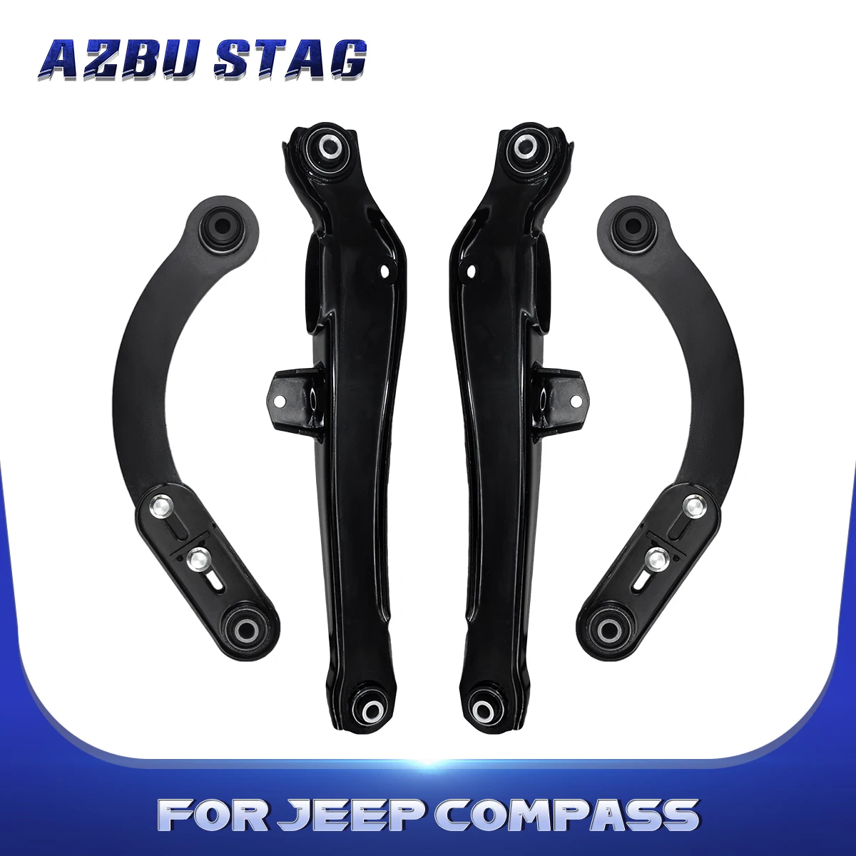 

AzbuStag 4Pc Rear Upper Lower Modified Control Arm for JEEP COMPASS PATRIOT DODGE CALIBER 2007 2008 2009 2010 2011 2012-2017