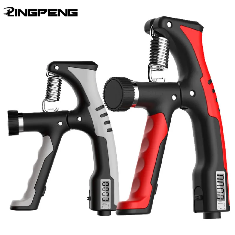 قبضة زنبركية على شكل حرف R، مقابض يد احترافية لقوة المعصم، الذراع، إعادة تأهيل عضلات الأصابع، التدريب، هدية اللياقة البدنية #1