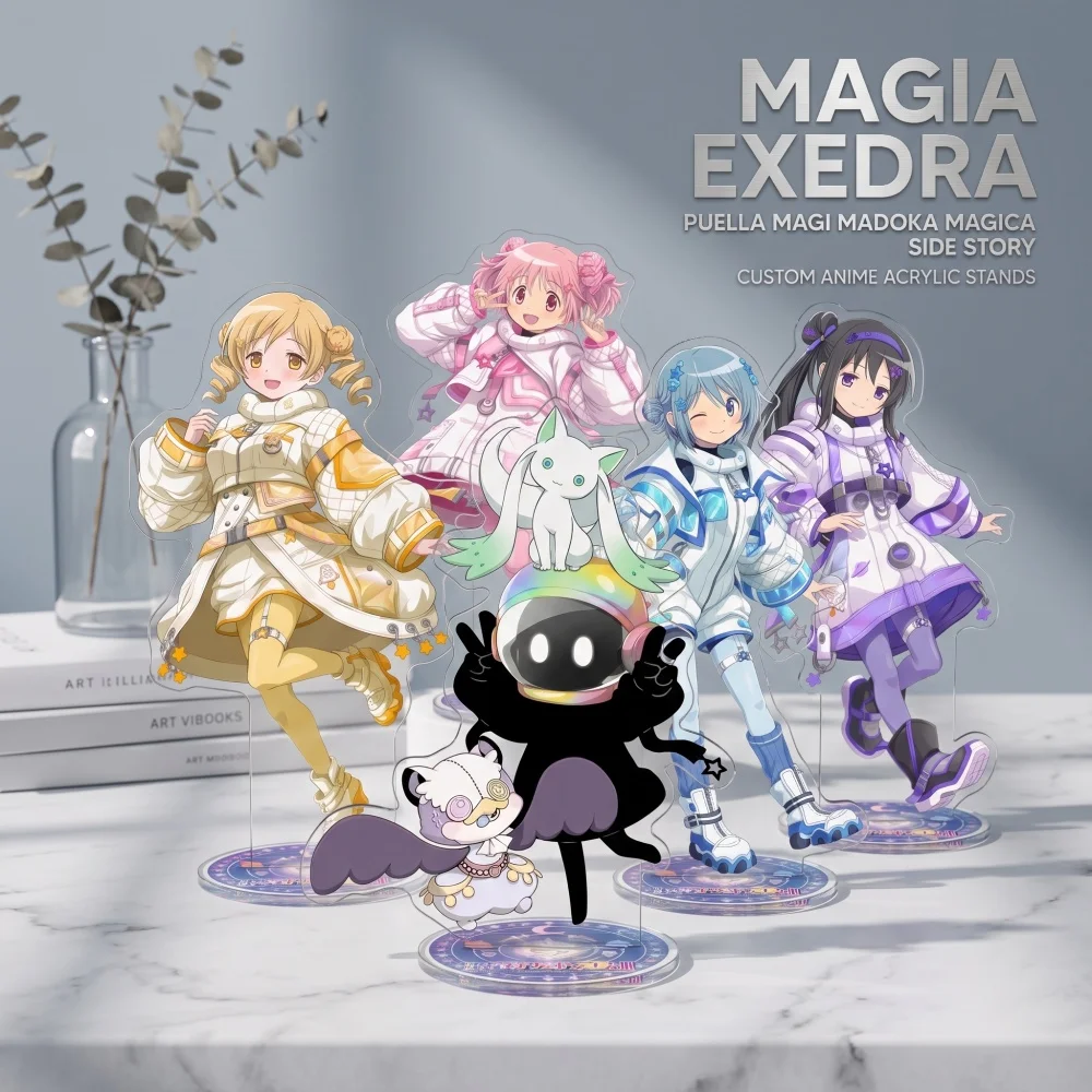 Madoka Magica Magia Exedra Acrylic Stand Keychain Madoka Kaname Homura Akemi Sayaka Miki Cute desktop Decor
