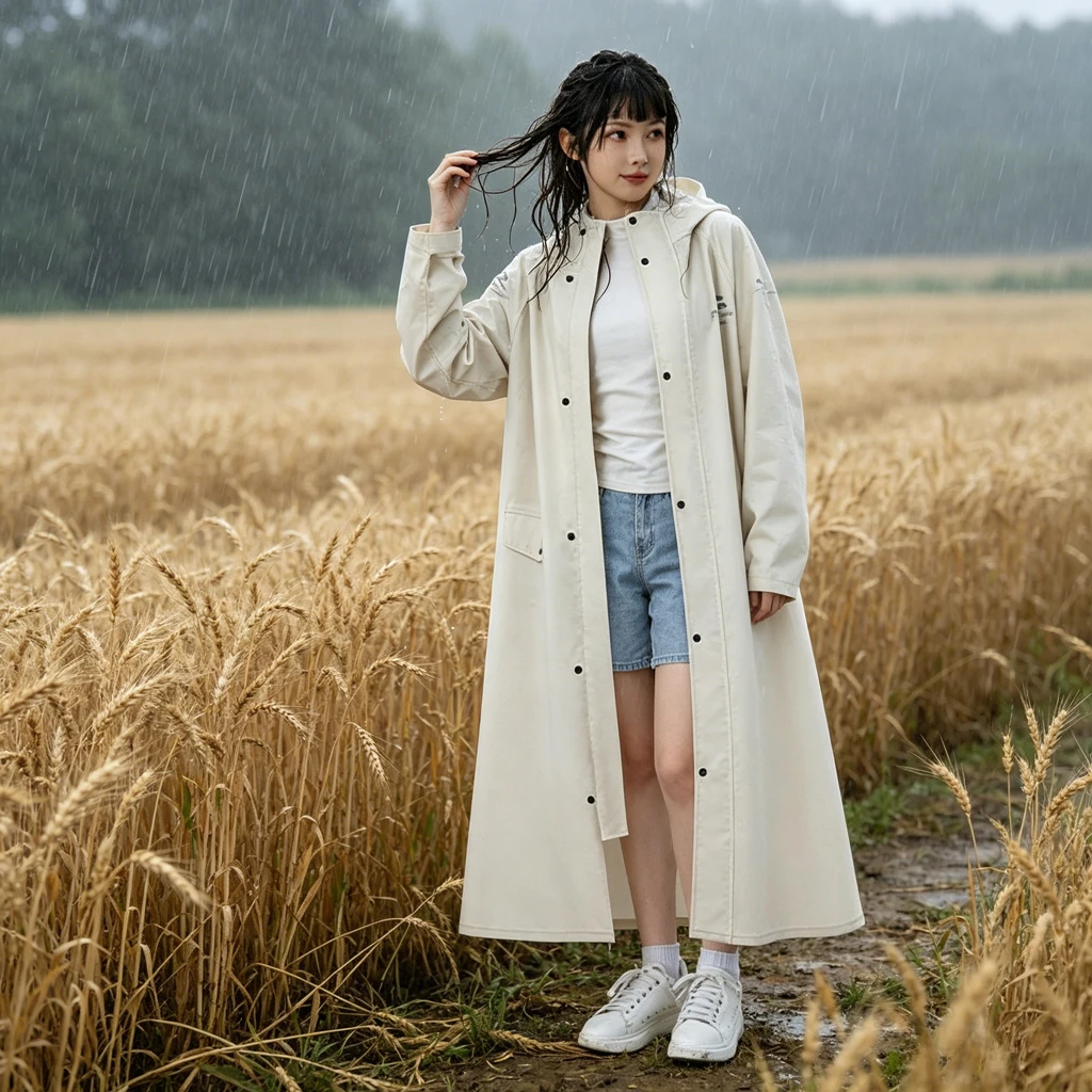 

Модный дышащий дождевик-комбинезон унисекс для взрослых, прочный, ветрозащитный, без запаха, длинный плащ для электросамоката