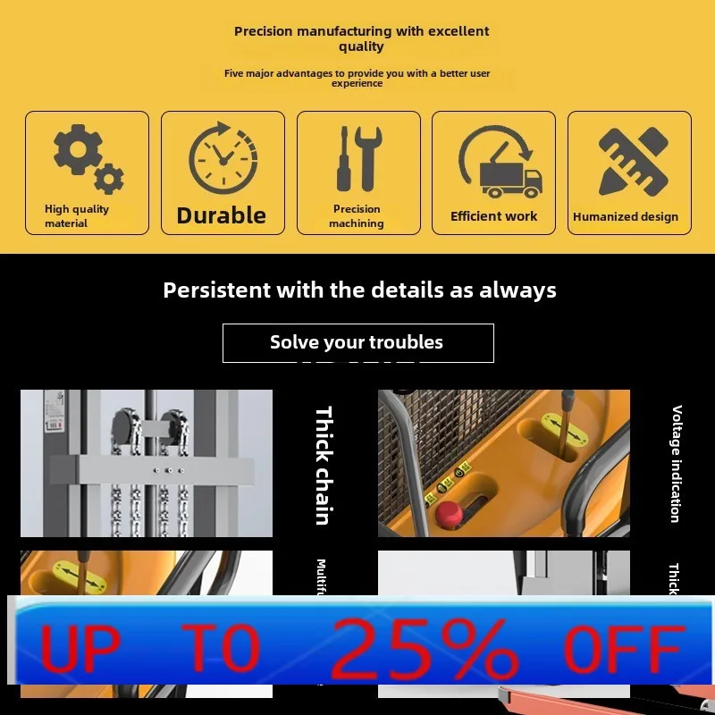 

LMM semi-electric pressure lift warehouse pallet stacker