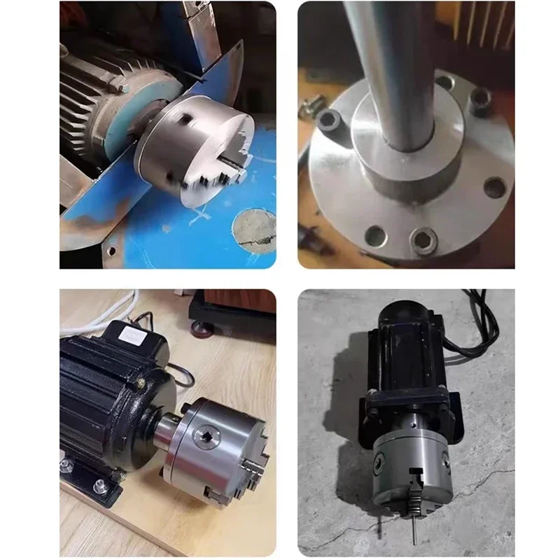 Flange,No keyway Chuck motor shaft flange,for self centering K11/K12/K72-80 K11/K12/K72-100 inner hole 12-25mm chuck flange