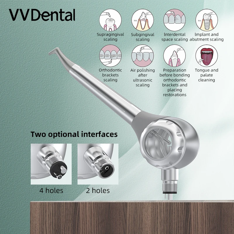 VV Dental Sandblasting Gun Air Whitening Teeth Polishing System Anti-Resorption Prophy-Mate 2/4hole Dentistry Tools PV5