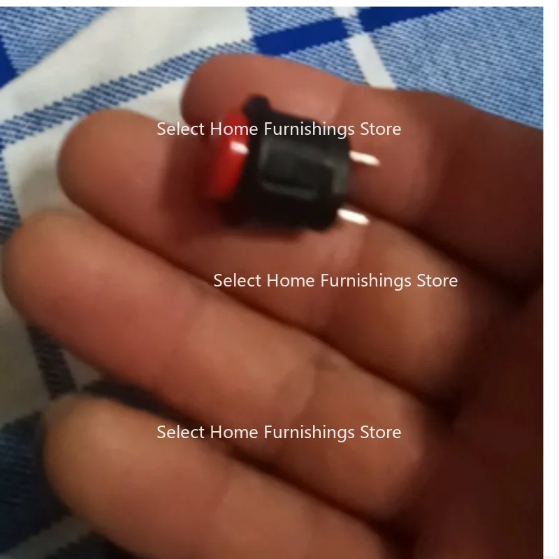 Applicable To R13-507 Button Switch 16MM Round Unlocked Self-reset Open, Button Jog Switch, Black and White Red