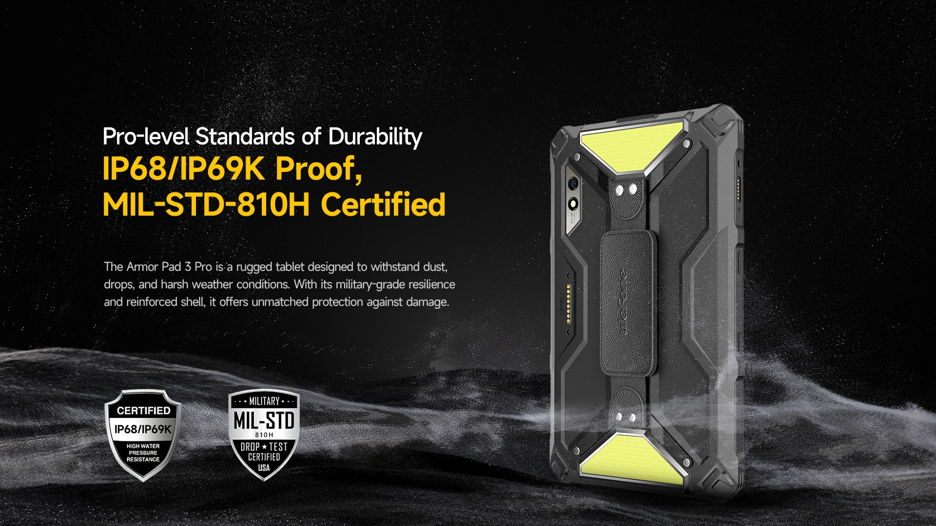 Ulefone Armor Pad 3 Pro,16 Гб + 256 Гб,Rugged Tablet,33280 мАч, 10.36'' 2K Display,50MP Camera,Android,глобальная версия