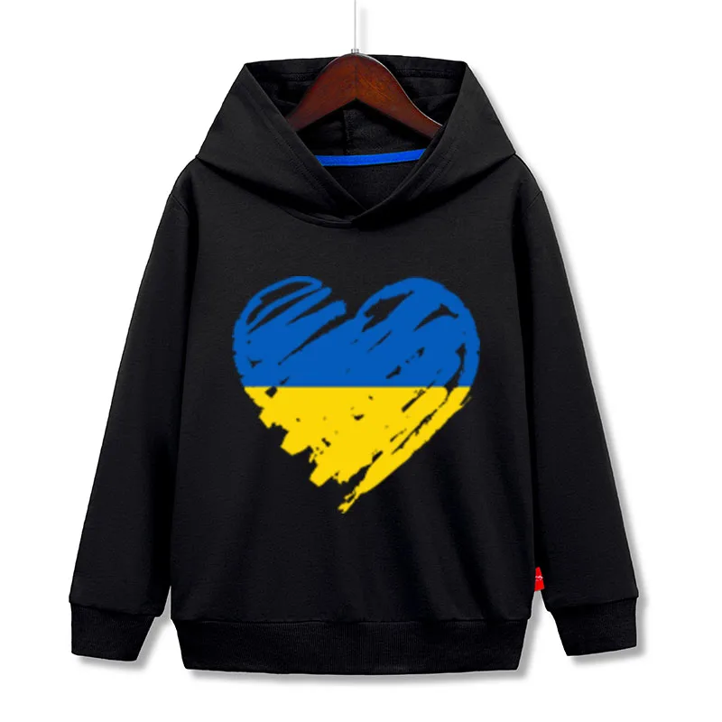 

Ukraine Boy Girl Hoodies Summer NEW Ukrainian Print Children Casual Hooded sweatshirts Tops Casual Children's clothing girls