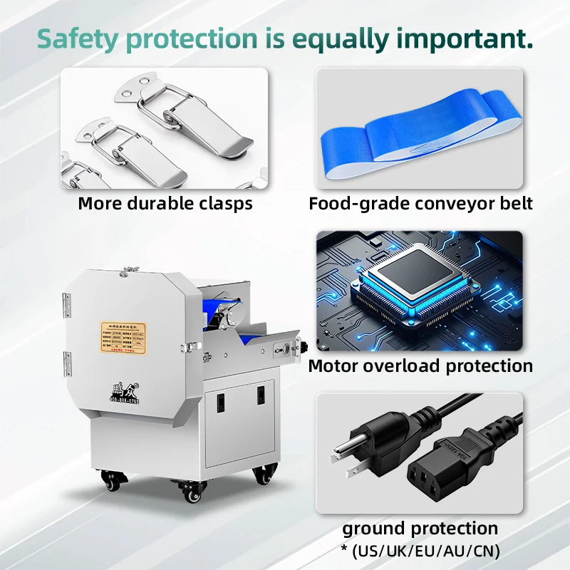 Pro Automatic Vegetable Cutting Machine Digital Control Fruit Slicer Dicer Electric Food Processor for Modern Restaurant Chain view 2