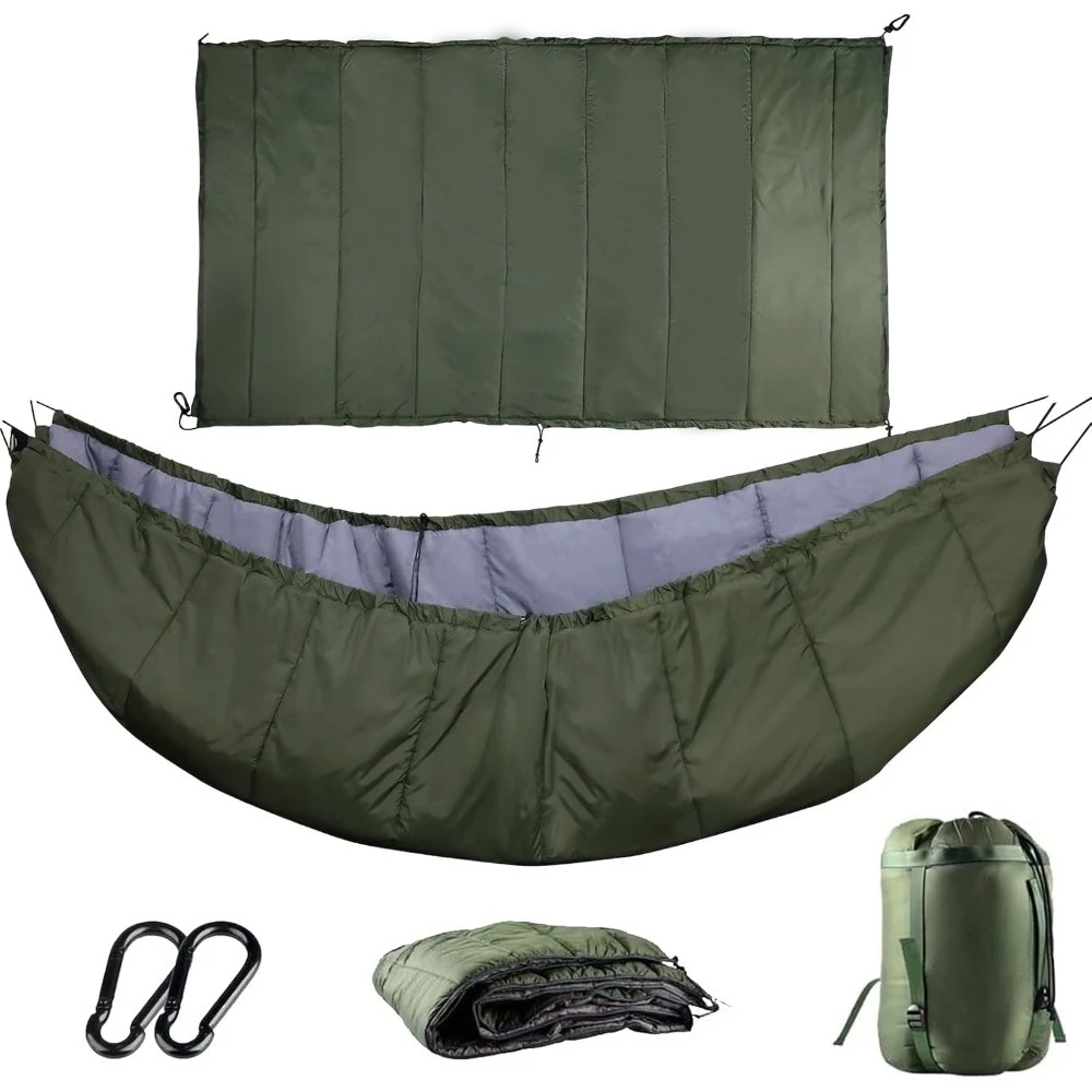 

Полноразмерный одинарный двойной гамак, нижнее одеяло для зимы, холодной погоды, теплое одеяло UQ, нижняя изоляция для кемпинга