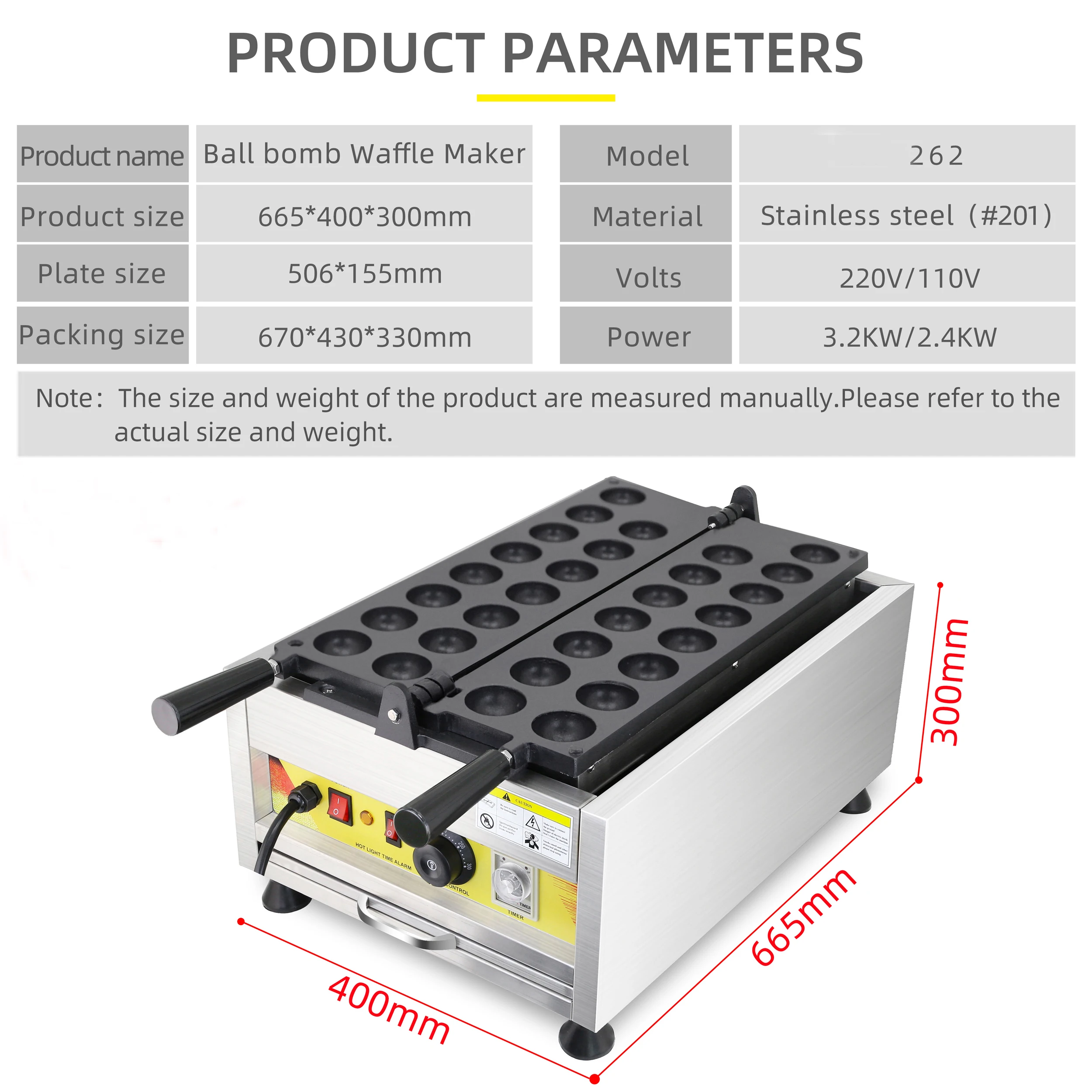 Máquina elétrica de fazer bolas de polvo com 30 buracos, 5cm, takoyaki, waffle, mini bola, bomba comercial, uso doméstico, aparelho de cozinha