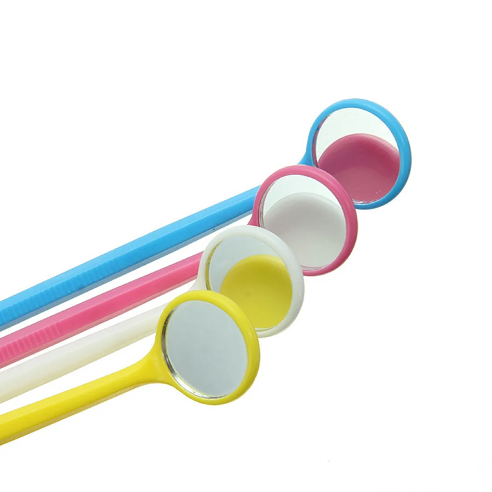 Specchio per ciglia da 10 pezzi con manico antiscivolo Specchio per bocca dentale antiappannamento per ispezione professionale degli occhi e del viso compatto