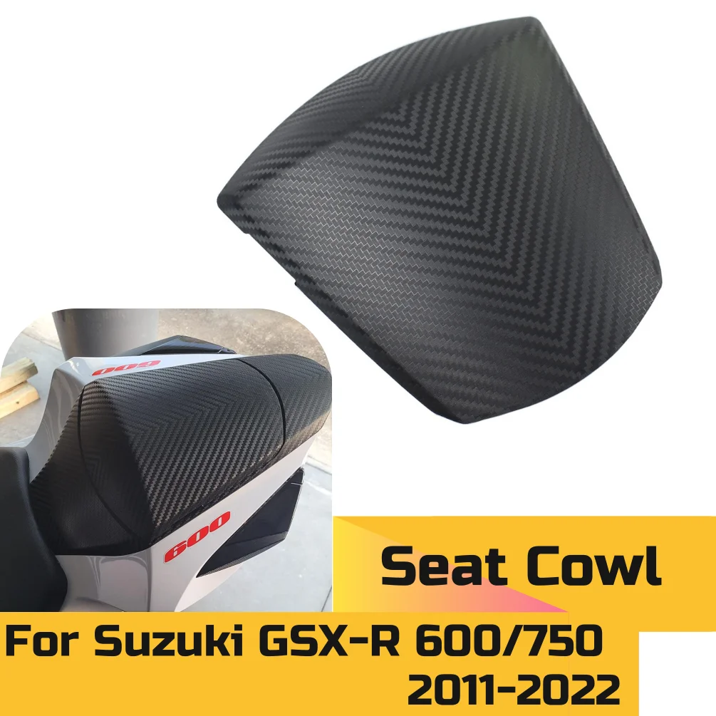 

GSXR600 GSXR750 Rear Seat Cover Cowl Passenger Pillion Tail Fairing Motorcycle Accessorie For Suzuki GSX-R 600 750 K11 2011-2024