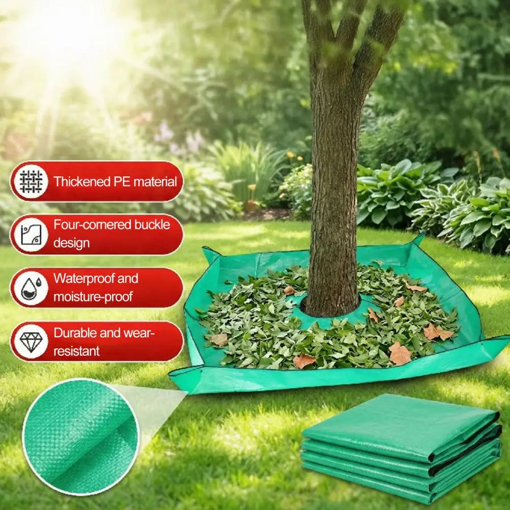 Plant Trimming Tarp Outdoor Leaf Storage Mat Easy Clean Garden Blanket Pruning Cleanup Mat Foldable Garden Tarp For Trimming