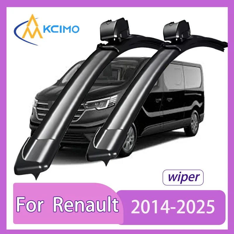 

For Renault Trafic X82 2014-2025 Fiat Talento Front Windshield Wiper Blades 2pcs Slient Rain Windscreen Window Accessories