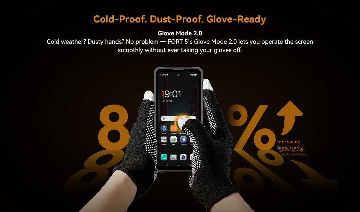 Blackview FORT 5 Rugged Smartphone, The Lightest 108MP Imaging Flagship, Android 16, 36GB(12+24) Expand RAM 256GB ROM, 6.78" HD+ IPS Display, 5000mAh Battery, 33W Fast Charging, NFC