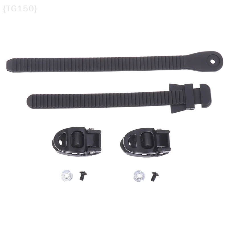 

【No】Professional Skate Ratchet Straps - Adjustable Ankle Fixing Band with Buckle & Screws for Enhanced Skating Safety
