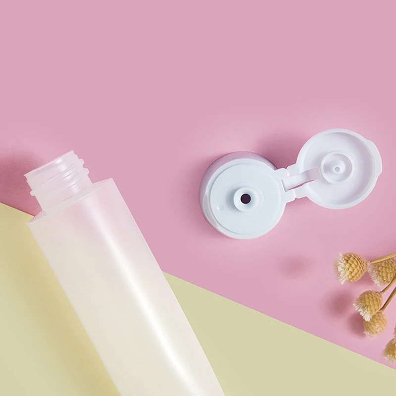 1 PC 무작위 30/50ml 호스 병 스퀴즈 하위 병 여행 화장품 로션 리필 용기 빈 크림 용기