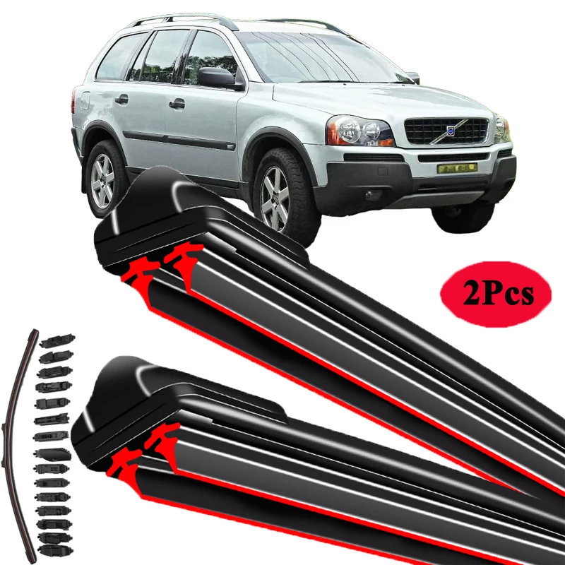 

Для Volvo XC90 MK1 2005 ~ 2014 дворники лобового стекла автомобильные аксессуары 2006 2007 2008 2009 2010 2011 автомобильные щетки стеклоочистителя передние