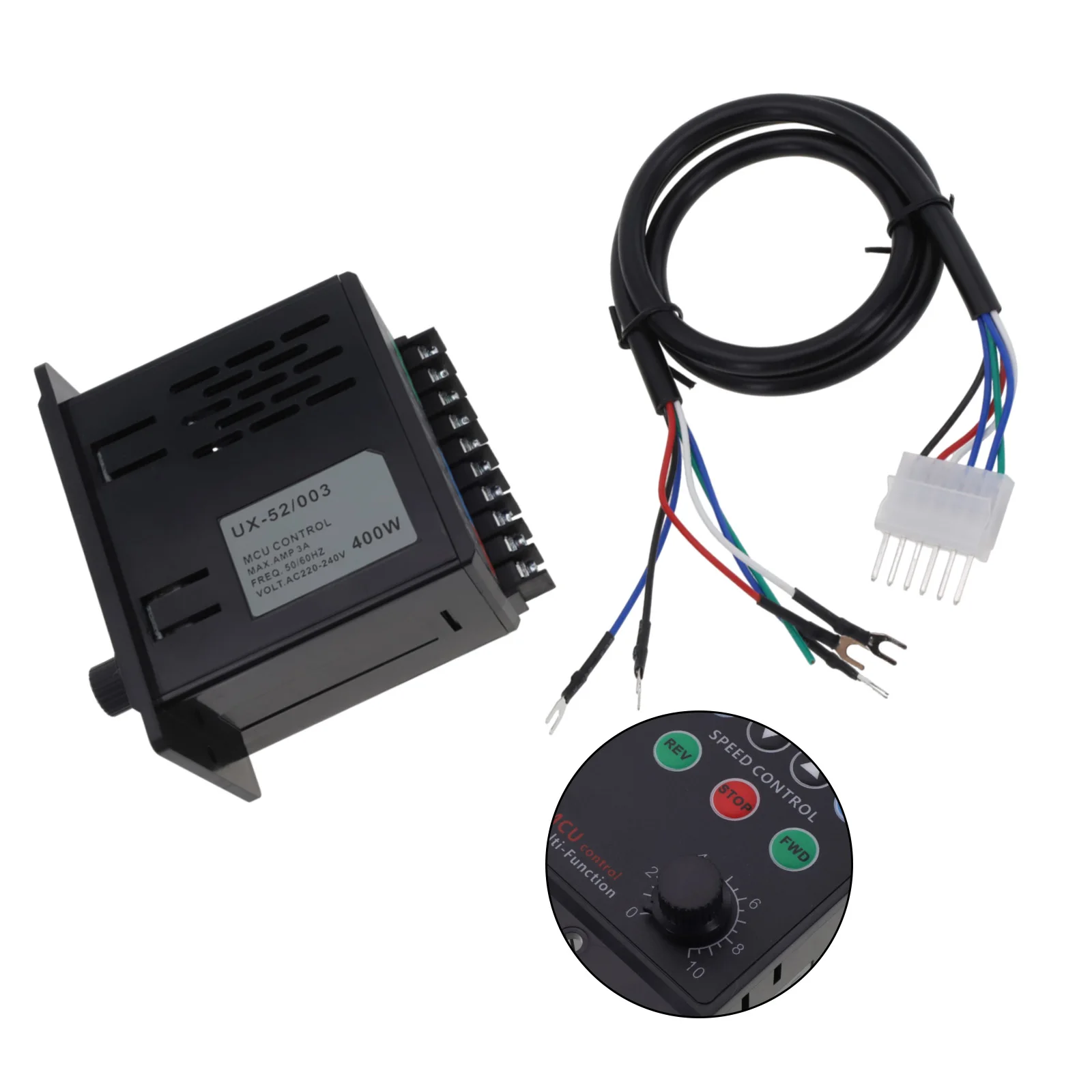 Panel Mount Regulator 400W Motor Controller External Switch Control for cycle Operation Support Multifunction Velocity Governor