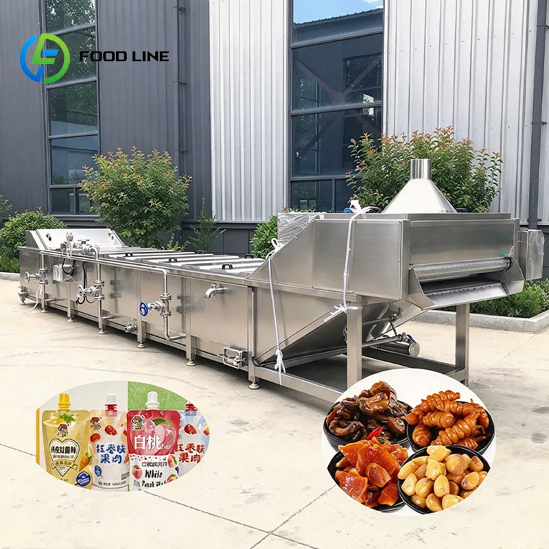 Industrial Food Sterilizer Water Bath Pasteurizer for Bottled Apple Juice and Grape Drinks Customized