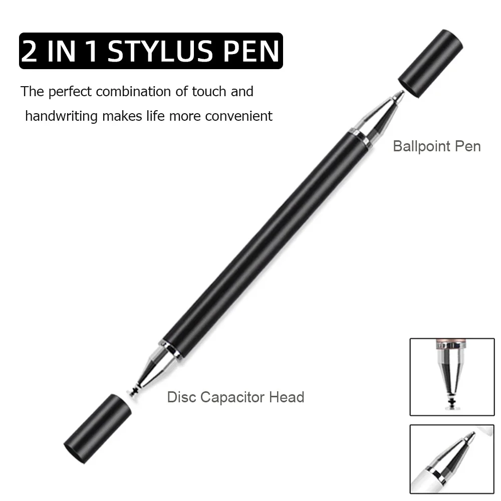 2 in 1 Passive Capacitive Pen Silicone Drawing Pens Smart Tablet Phone Universal for IPhone/Android All Capacitive Touch Screens