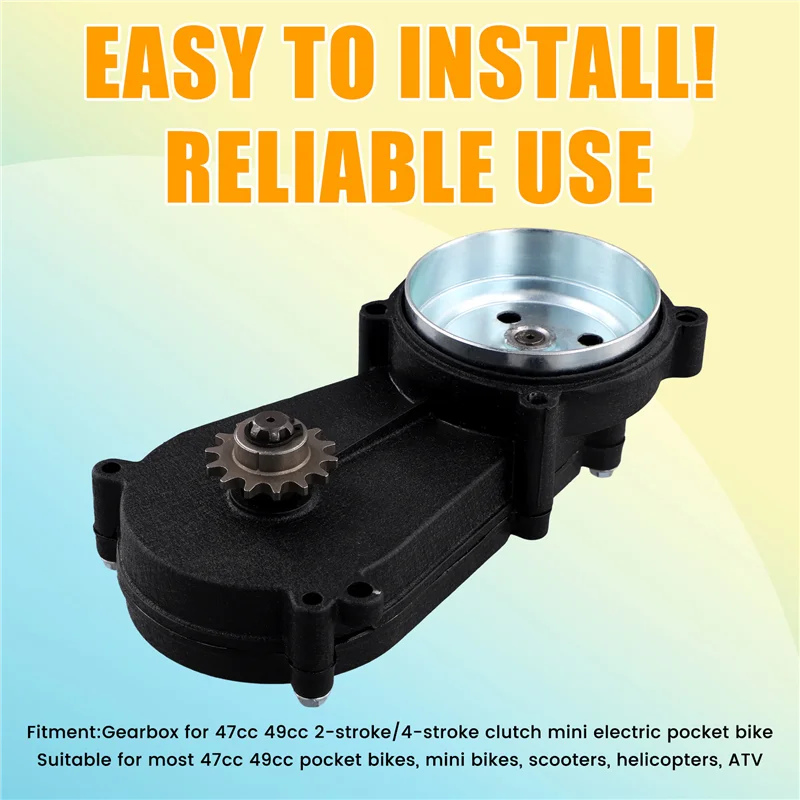

AW-Transmission Gear Box Gearbox For 47CC 49CC 2-Stroke 4-Stroke Engine Clutch Mini Pocket Bike T8F
