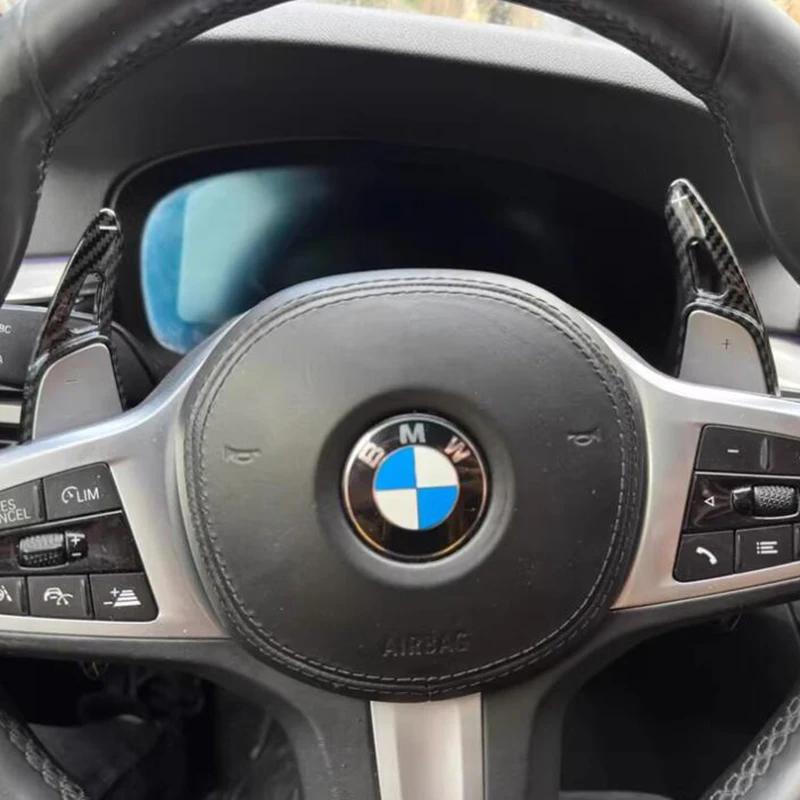 عجلة القيادة التحول مجداف شيفتر تمديد لسيارات BMW 5 سلسلة G30 7 سلسلة G11 G12 X3 G01 X4 G02 F90 2017 2018 تصفيف السيارة #5