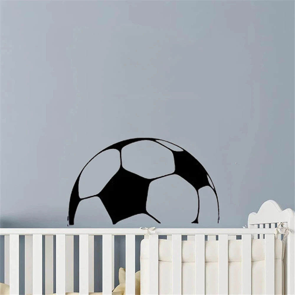 Fútbol personalizado Nombre de pegatinas para pared de fútbol para niños decoración de la habitación de calcomanía de vinilo calcomanías para mural