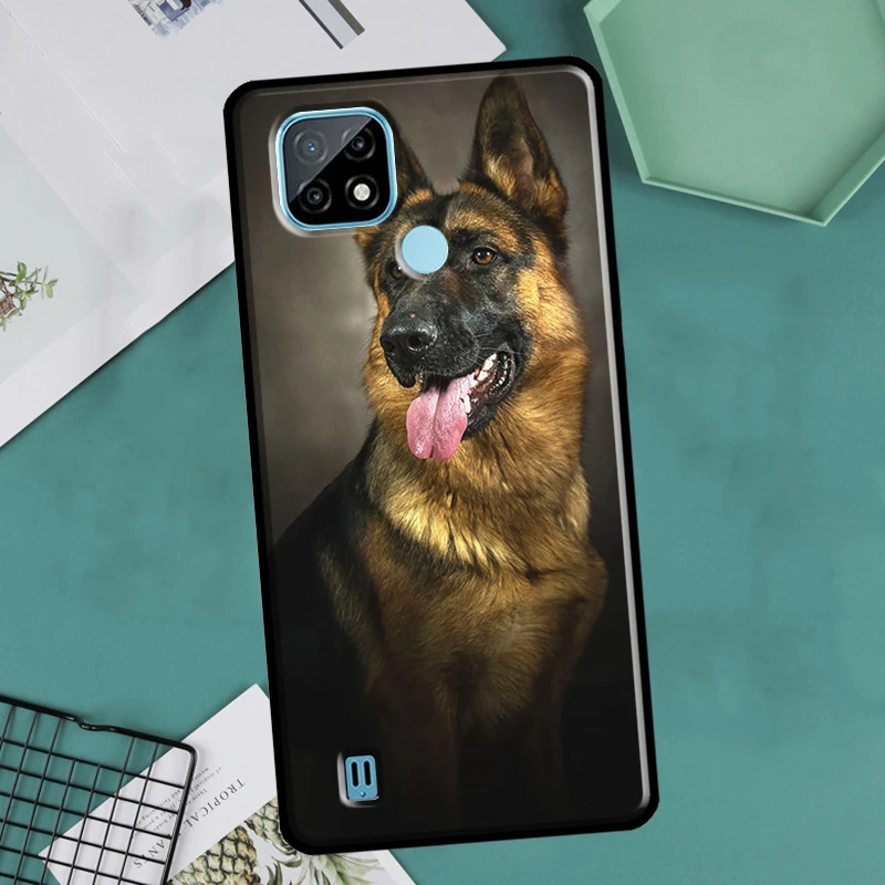 German Shepherd Dog Case For OnePlus Nord 2 9 10 Pro 9R 10R 8T Cover For Realme GT Master Neo 2 3 8i 9i 8 Pro