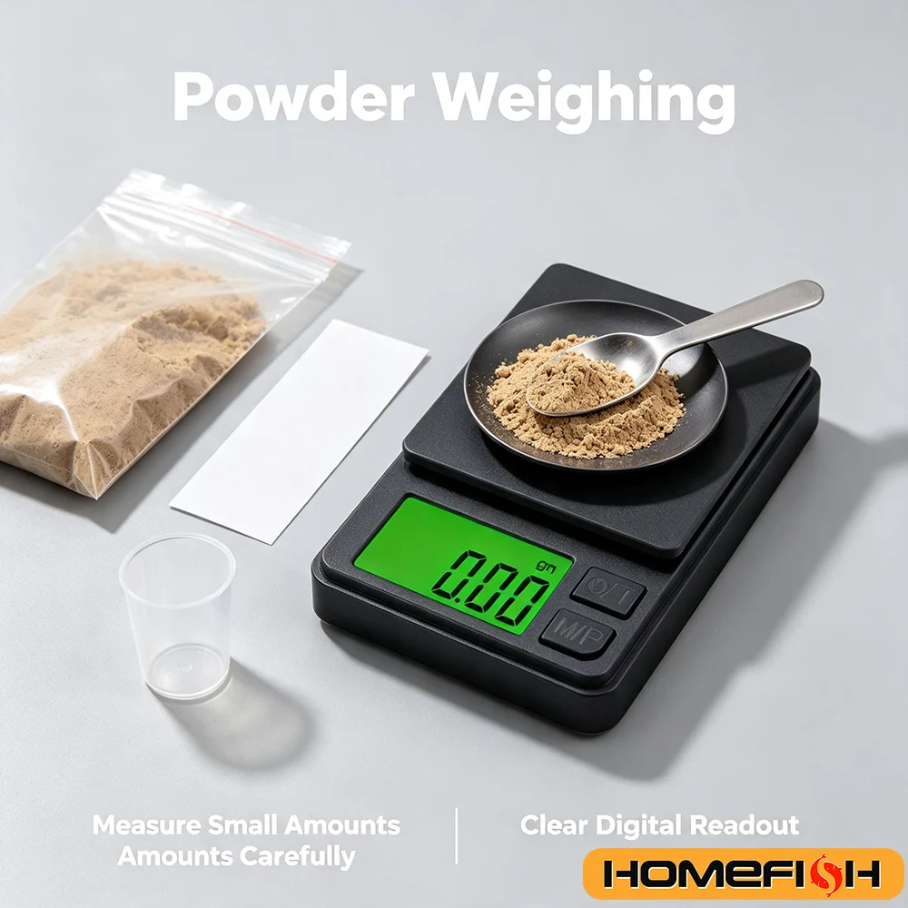 Digital Pocket Scale for Food, Jewelry & More – 500g  0.01g 1000g 0.1g Mini LCD Gram Scale with Backlit Display