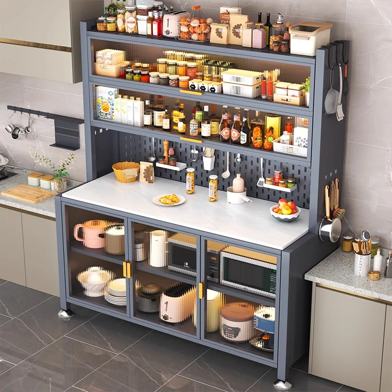 

Kitchen, Shelf, Floor, Slate, Side Cabinet, Large Capacity