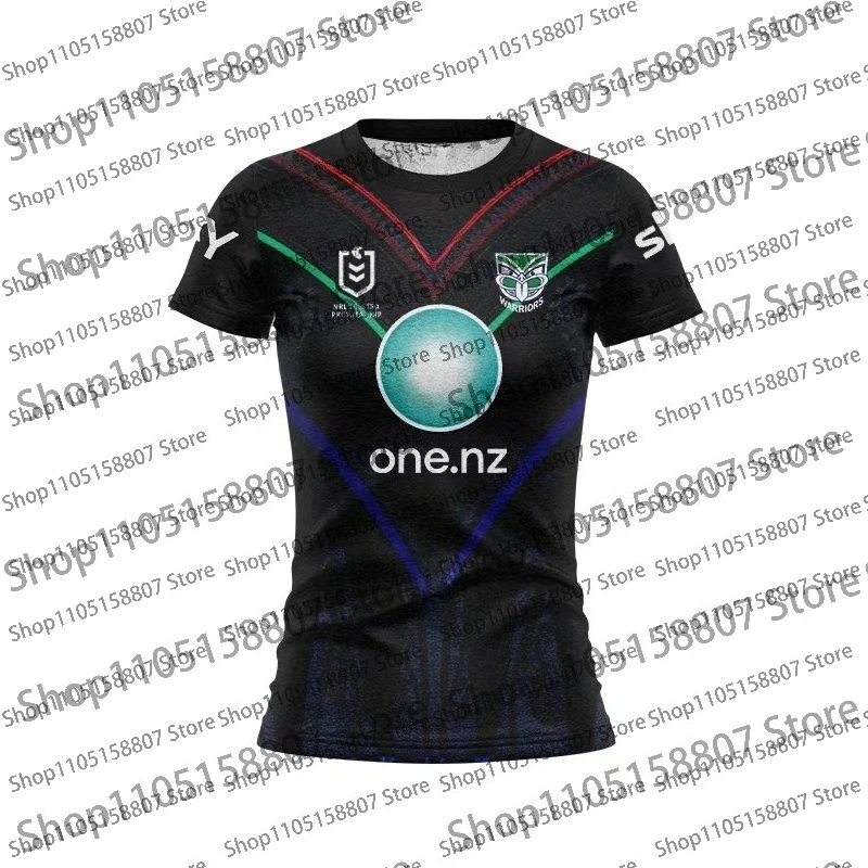 2026 Summer Men's New Zealand Warriors Rugby Training Wear Children's T-shirt Men's and Women's Same Casual Breathable Top