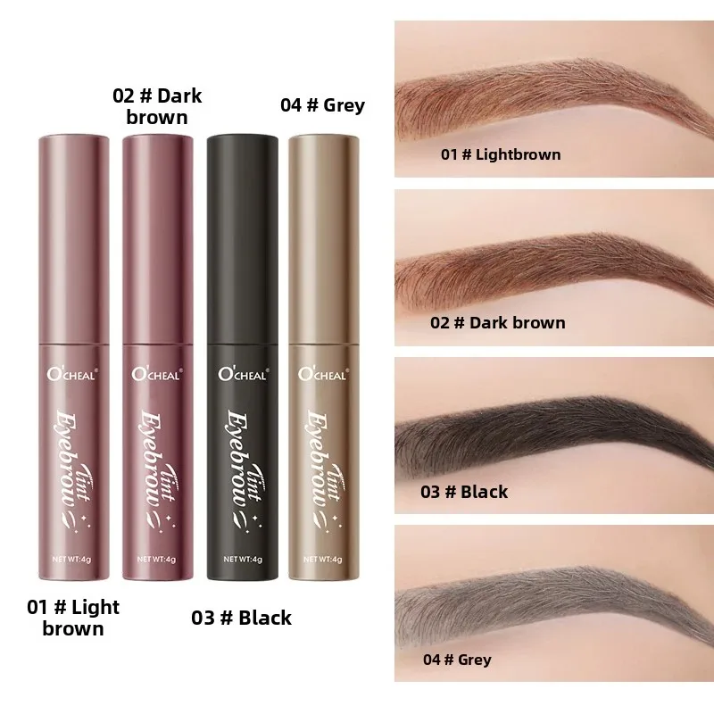 Gel per sopracciglia impermeabile 4 colori di lunga durata senza sbavature Crema per sopracciglia naturale resistente al sudore Trucco per cosmetici per sopracciglia perfette