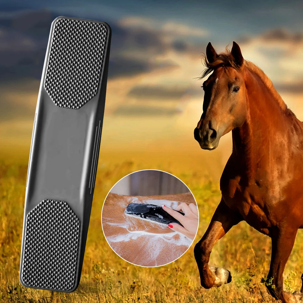 Horses Dogs Grooming Brush TPR Massage Comb 6-in-1 for Horse Dog Cat Grooming Shedding Tool Brushes Pet Gentle Fur Care Supplies
