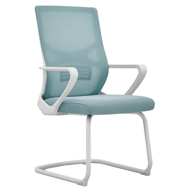 Office chair Computer Rotating lifting meeting room chair Modern simple bow Breathable and comfortable