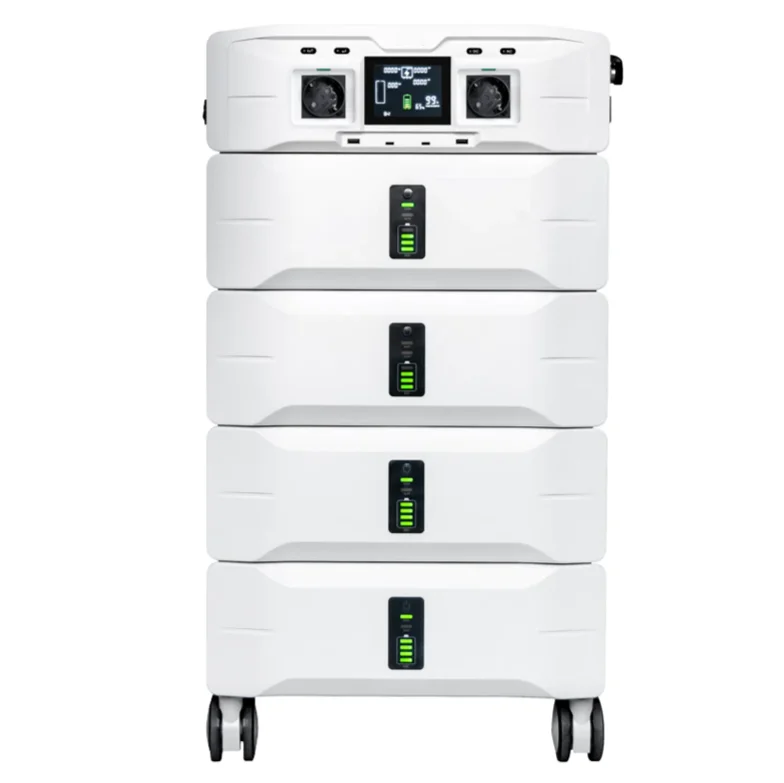 Generatore di emergenza per centrale solare portatile con batteria domestica da 5000 W 5120 Wh con Lifepo4 per controller del sistema solare domestico