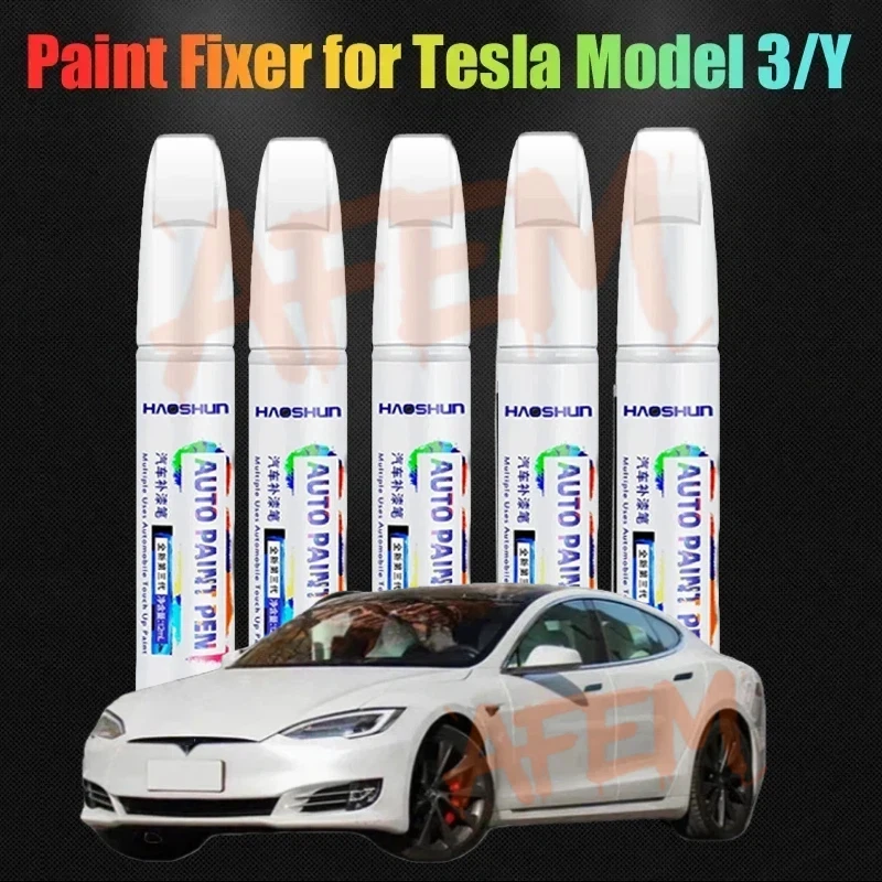 Car Paint Repair Pen For Tesla model 3 Y Car Paint Fixer Repair Accessories No color difference Black White Red Blue Silver