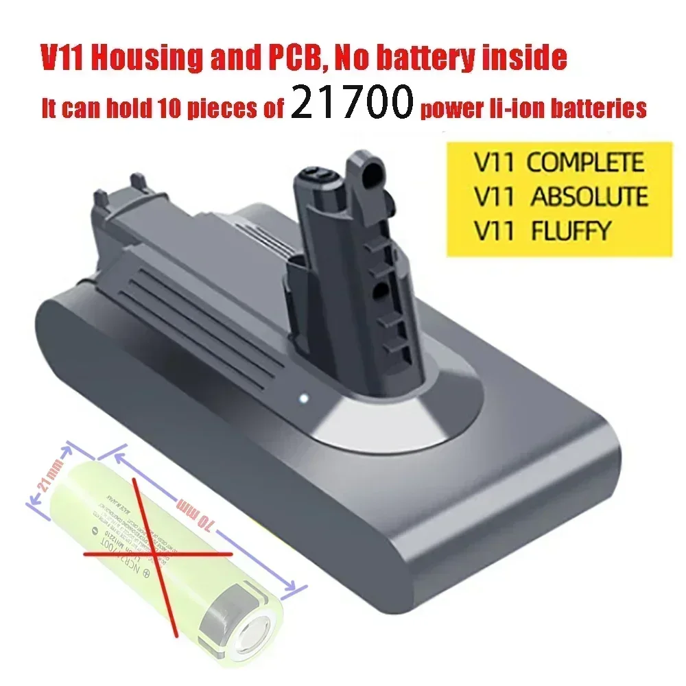 

Vacuum Cleaner V11 Li-ion Battery Case Charging Protection Circuit Board PCB Box For Dyson 25.2V SV14 Complete Absolute Fluffy