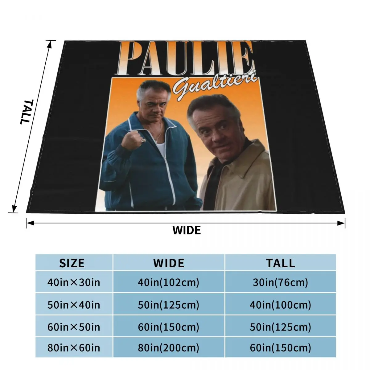 Paulie Gualtieri Walnuts Gualtieri Retro Sopranos Active Throw Blanket christmas decoration heavy to sleep Blankets