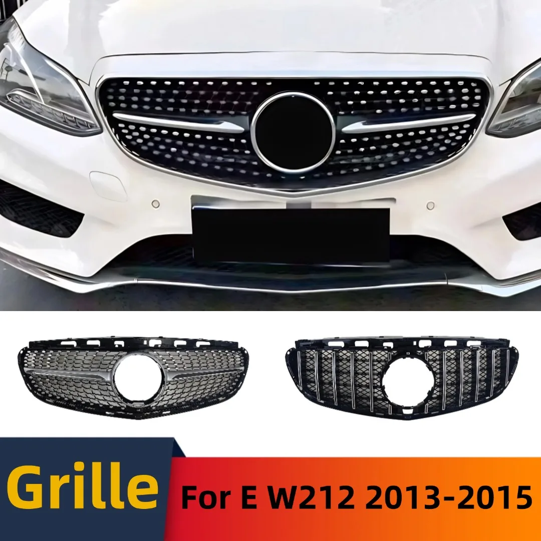 

Передняя впускная маска, решетка, бампер, сетка, тюнинговые аксессуары для Mercedes Benz E class W212 2013-2015 GT Diamond Style Body Kit
