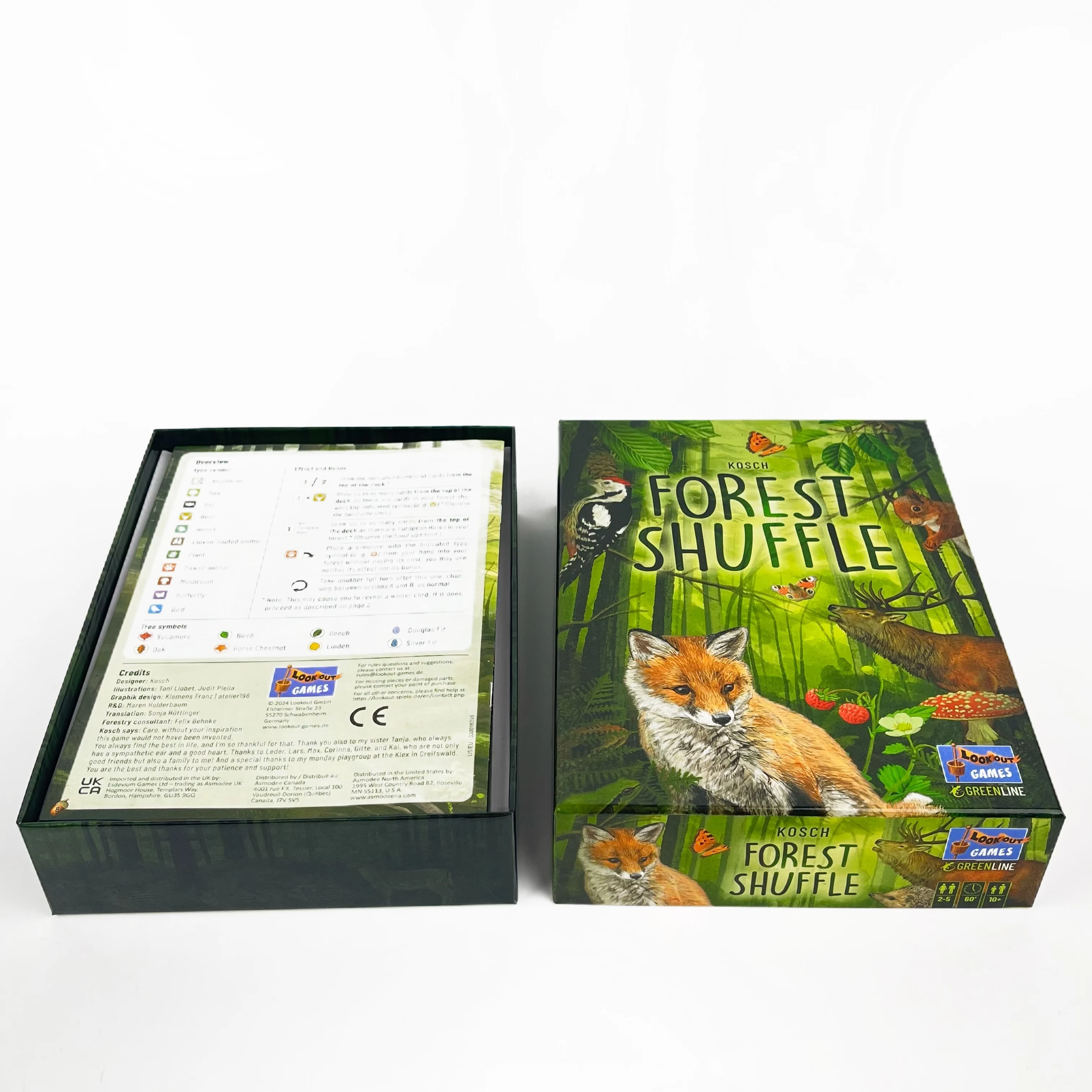 لعبة Forest Shffle、Woodland Edge、ALPINE、لعبة لوحة استراتيجية التوسعة،-5 لاعبين، 40-60 دقيقة مثالية للحفلات العائلية الليلية #2