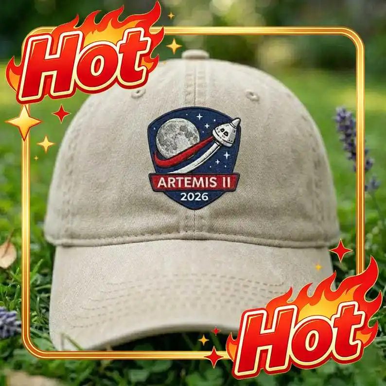 Custom Hat Artemis II 2026 Mission Hat, Space Program Dad Cap, Moon Landing Orion SLS Rocket Launch Gift