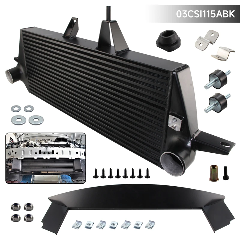 Performance Intercooler Kit Front Mount For Ford Focus MK2 MK II RS / RS500 2009-2010 Black